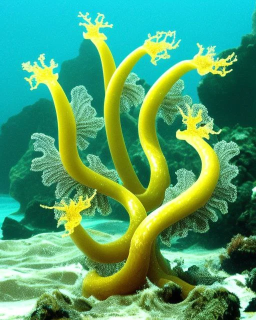 Hydra vulgaris in ocean