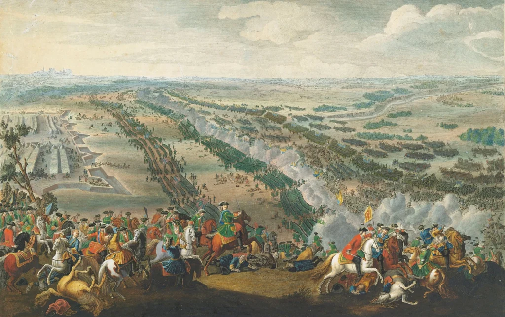 The Battle of Poltava takes place during the Great Northern War